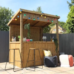 Mercia 6x4 Pent Tongue & Groove Garden Bar