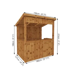 Mercia 6x4 Pent Tongue & Groove Garden Bar -Hozelock Store mercia 6x4 pent tongue groove garden bar5029442002538 01t BQ
