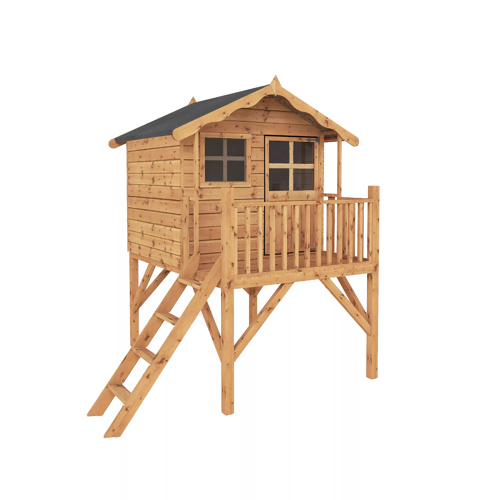 Mercia 7x6 Poppy Apex Shiplap Tower Playhouse 1 Mercia 7x6 Poppy Apex Shiplap Tower Playhouse