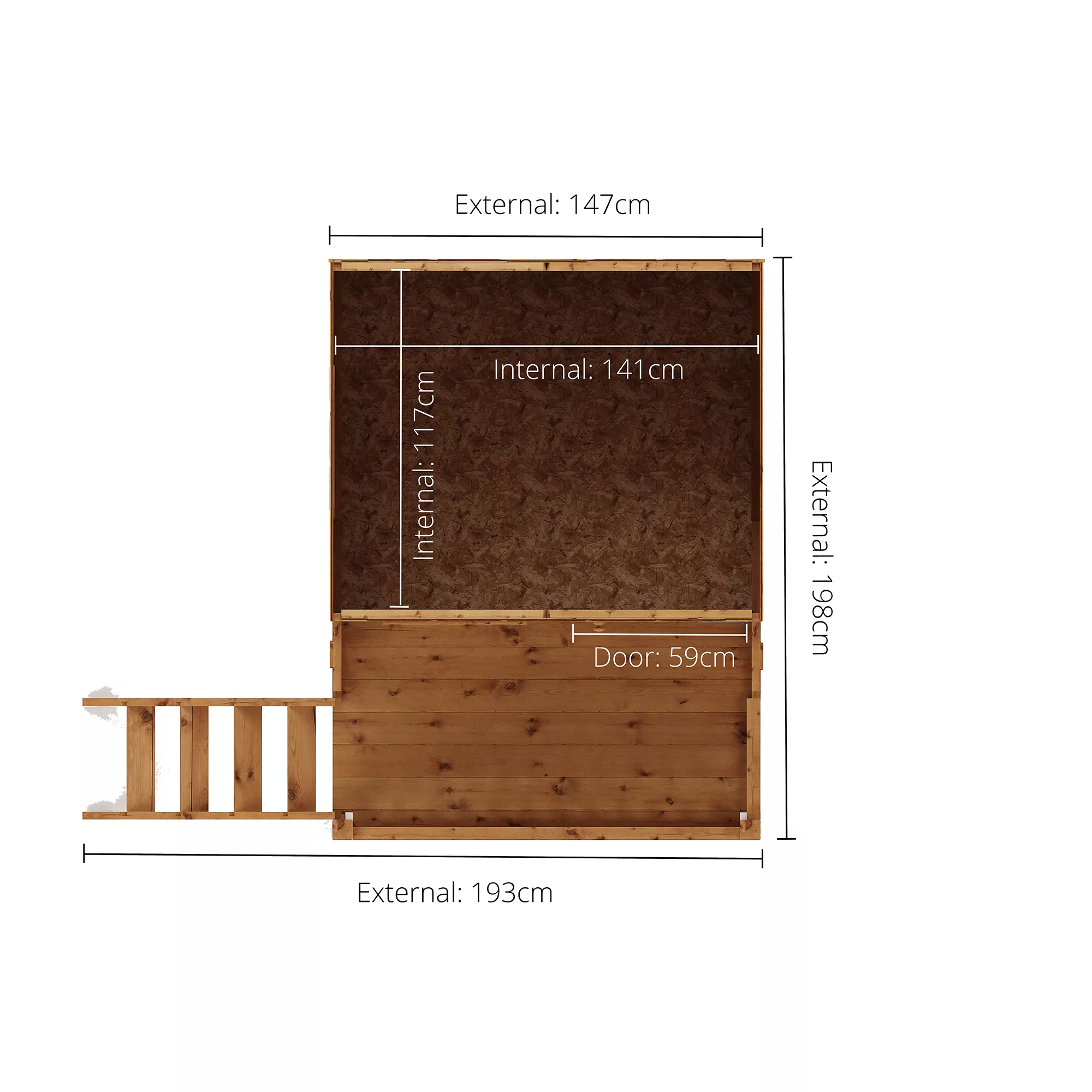 Mercia 7x6 Poppy Apex Shiplap Tower Playhouse 4 Mercia 7x6 Poppy Apex Shiplap Tower Playhouse - Image 4