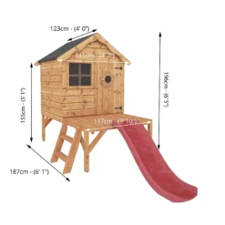 Mercia 8x10 Snug Apex Shiplap Tower Slide Playhouse - Assembly Service Included -Hozelock Store mercia 8x10 snug apex shiplap tower slide playhouse assembly service included5029442080819 01t bq