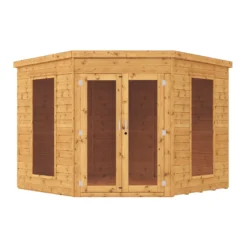 Mercia Corner 8x8 Ft Flat Shiplap Wooden Summer House With Double Door 11 Mercia Corner 8x8 Ft Flat Shiplap Wooden Summer House With Double Door -Hozelock Store mercia corner 8x8 ft flat shiplap wooden summer house with double door5029442076553 02c