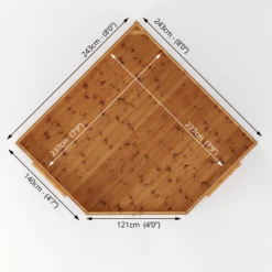 Mercia Corner 8x8 Ft Flat Shiplap Wooden Summer House With Double Door 17 Mercia Corner 8x8 Ft Flat Shiplap Wooden Summer House With Double Door -Hozelock Store mercia corner 8x8 ft flat shiplap wooden summer house with double door5029442076553 02t scaled