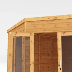 Mercia Corner 9x9 Ft Flat Shiplap Wooden Summer House With Double Door 12 Mercia Corner 9x9 Ft Flat Shiplap Wooden Summer House With Double Door -Hozelock Store mercia corner 9x9 ft flat shiplap wooden summer house with double door5029442088563 04c