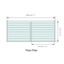 Mercia Double Wooden Log Store 15 Mercia Double Wooden Log Store -Hozelock Store mercia double wooden log store5029442012629 02t