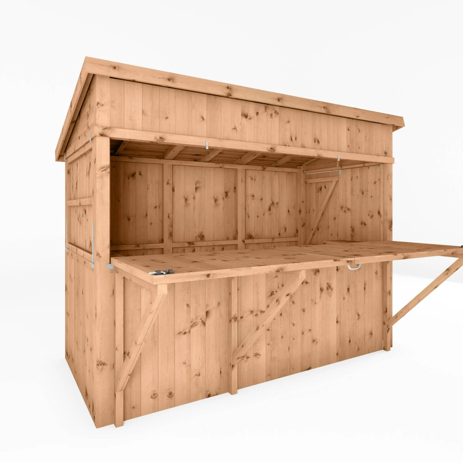 Mercia Garden Bar 9x4 Ft Pent Tongue & Groove Solid Wood Garden Bar With Single Door 2 Mercia Garden Bar 9x4 Ft Pent Tongue & Groove Solid Wood Garden Bar With Single Door - Image 2