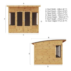 Mercia Helios 8x8 Ft Curved Shiplap Wooden Summer House With Double Door 18 Mercia Helios 8x8 Ft Curved Shiplap Wooden Summer House With Double Door -Hozelock Store mercia helios 8x8 ft curved shiplap wooden summer house with double door5029442073859 01t