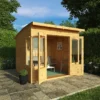 Mercia Helios 8x8 Ft Curved Shiplap Wooden Summer House With Double Door