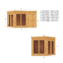 Mercia Summer House 13x9 Ft Pent Shiplap Solid Wood Summer House With Double Door -Hozelock Store mercia summer house 13x9 ft pent shiplap solid wood summer house with double door5029442002576 01t bq