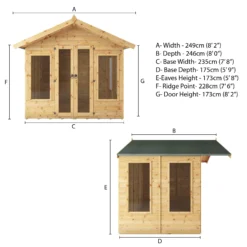 Mercia Sussex 8x6 Ft Apex Shiplap Wooden Summer House With Double Door -Hozelock Store mercia sussex 8x6 ft apex shiplap wooden summer house with double door5029442006703 01t