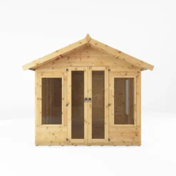 Mercia Sussex 8x6 Ft Apex Shiplap Wooden Summer House With Double Door -Hozelock Store mercia sussex 8x6 ft apex shiplap wooden summer house with double door5029442006703 02c