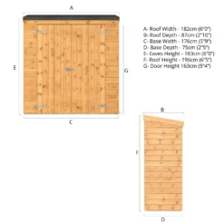 Mercia Tongue & Groove Solid Wood 6x2'6 Pent Garden Storage 10 Mercia Tongue & Groove Solid Wood 6x2'6 Pent Garden Storage -Hozelock Store mercia tongue groove solid wood 6x2 6 pent garden storage5029442008219 01t