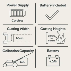 Mountfield Freedom500 Empress 46 Li Kit Cordless 48V Rotary Lawnmower -Hozelock Store mountfield freedom500 empress 46 li kit cordless 48v rotary lawnmower8008984854352 01t EN bq