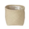 Natural Seagrass Herringbone Circular Plant Pot (Dia)35cm
