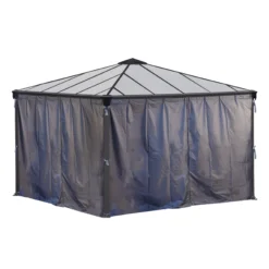 Palram - Canopia 3K Series Grey Polyester (PES) Gazebo Curtain, Pack Of 4 (L)2170mm (W)3660mm 11 Palram - Canopia 3K Series Grey Polyester (PES) Gazebo Curtain, Pack Of 4 (L)2170mm (W)3660mm -Hozelock Store palram canopia 3k series grey polyester pes gazebo curtain pack of 4 l 2170mm w 3660mm7290108130744 04c scaled