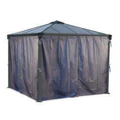 Palram - Canopia 4K Series Grey Polyester (PES) Gazebo Curtain, Pack Of 6 (L)2170mm (W)4010mm 10 Palram - Canopia 4K Series Grey Polyester (PES) Gazebo Curtain, Pack Of 6 (L)2170mm (W)4010mm -Hozelock Store palram canopia 4k series grey polyester pes gazebo curtain pack of 6 l 2170mm w 4010mm7290108133714 04c scaled