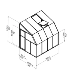 Palram - Canopia 6X8 Barn Plastic Sun Room - Base Not Included 10 Palram - Canopia 6X8 Barn Plastic Sun Room - Base Not Included -Hozelock Store palram canopia 6x8 barn plastic sun room base not included7290103121501 01t bq