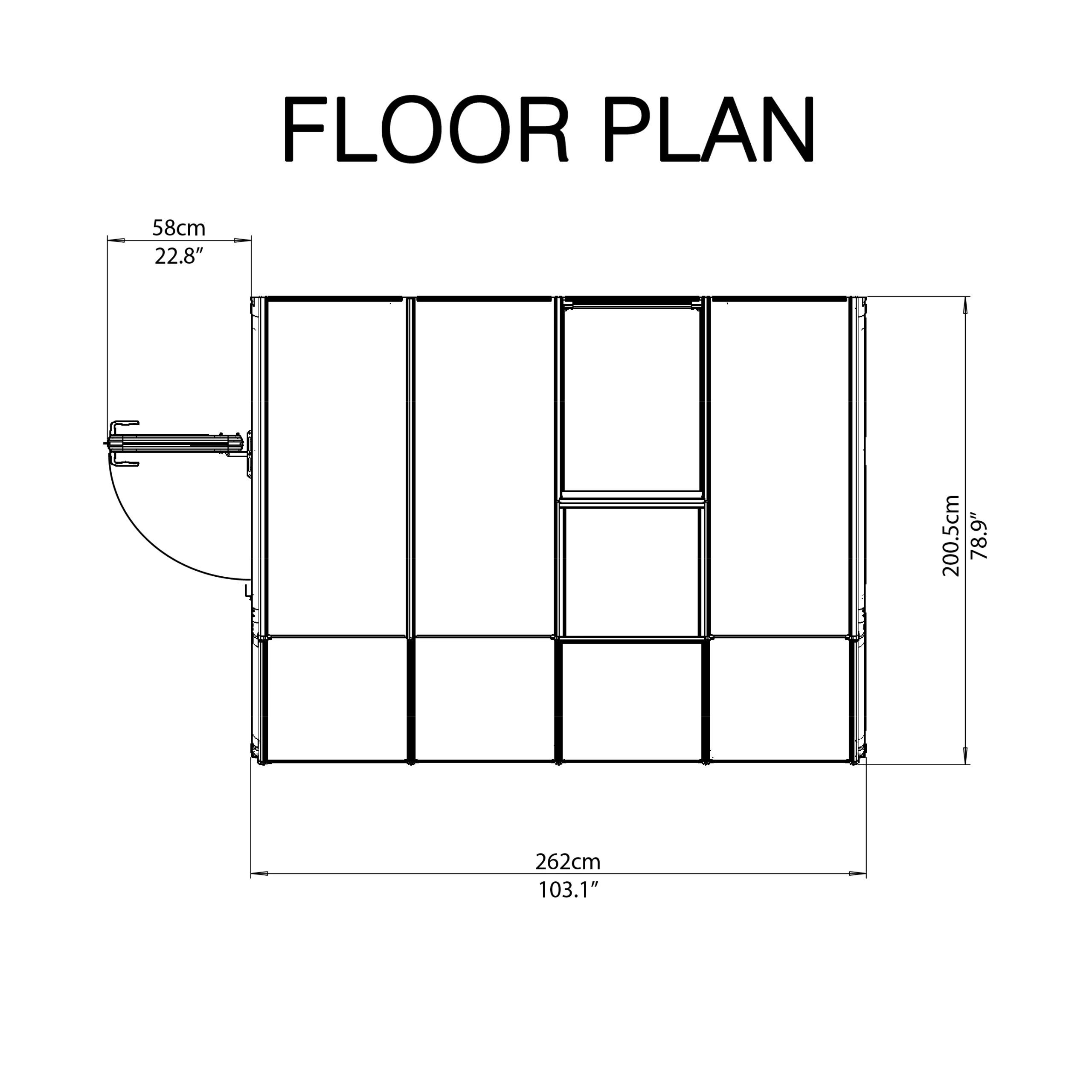 Palram - Canopia 6X8 Barn Plastic Sun Room - Base Not Included 6 Palram - Canopia 6X8 Barn Plastic Sun Room - Base Not Included - Image 6