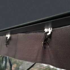 Palram - Canopia Dallas Grey Polyester (PES) Gazebo Netting, Pack Of 4 (L)2120mm (W)4090mm -Hozelock Store palram canopia dallas grey polyester pes gazebo netting pack of 4 l 2120mm w 4090mm7290108602685 02i