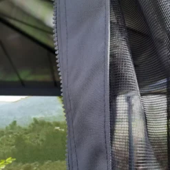 Palram - Canopia Dallas Grey Polyester (PES) Gazebo Netting, Pack Of 4 (L)2120mm (W)4090mm -Hozelock Store palram canopia dallas grey polyester pes gazebo netting pack of 4 l 2120mm w 4090mm7290108602685 03i