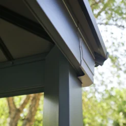 Palram - Canopia Dallas Grey Rectangular Gazebo, (W)6.12m (D)3.64m - Assembly Required -Hozelock Store palram canopia dallas grey rectangular gazebo w 6 12m d 3 64m assembly required7290108601954 04i bq