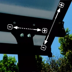 Palram - Canopia Feria Grey Non-retractable Awning, (L)4.25m (H)3.05m (W)3.85m -Hozelock Store palram canopia feria grey non retractable awning l 4 25m h 3 05m w 3 85m7290108134551 05i bq