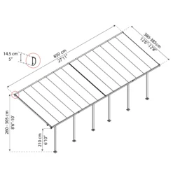 Palram - Canopia Feria White Non-retractable Awning, (L)7.87m (H)3.05m (W)3.85m 14 Palram - Canopia Feria White Non-retractable Awning, (L)7.87m (H)3.05m (W)3.85m -Hozelock Store palram canopia feria white non retractable awning l 7 87m h 3 05m w 3 85m7290103122737 01t bq scaled