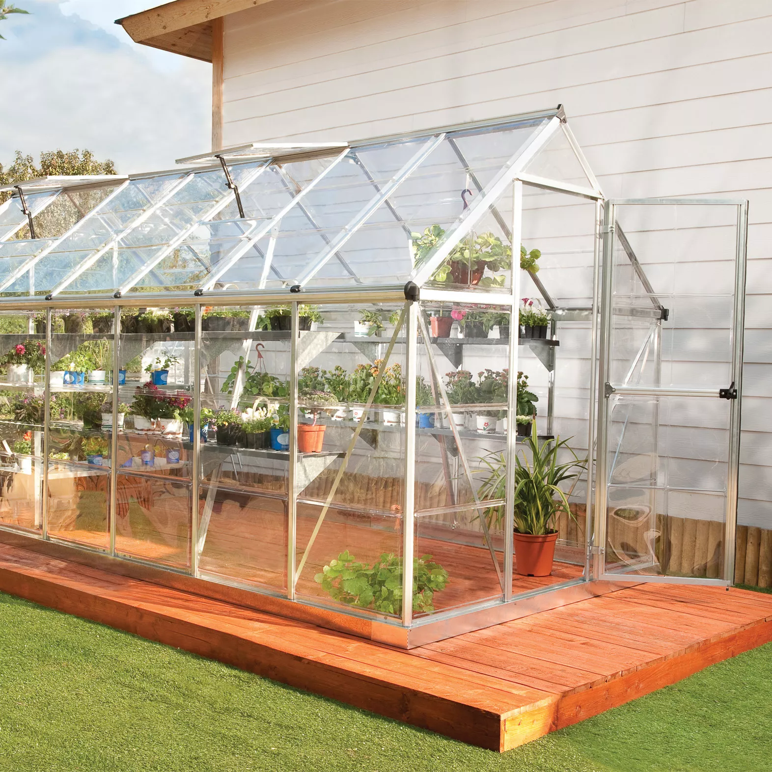 Palram - Canopia Harmony 6x14 Greenhouse 1 Palram - Canopia Harmony 6x14 Greenhouse