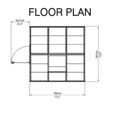 Palram - Canopia Harmony Green 6x6 Greenhouse 16 Palram - Canopia Harmony Green 6x6 Greenhouse -Hozelock Store palram canopia harmony green 6x6 greenhouse7290103110864 02t bq