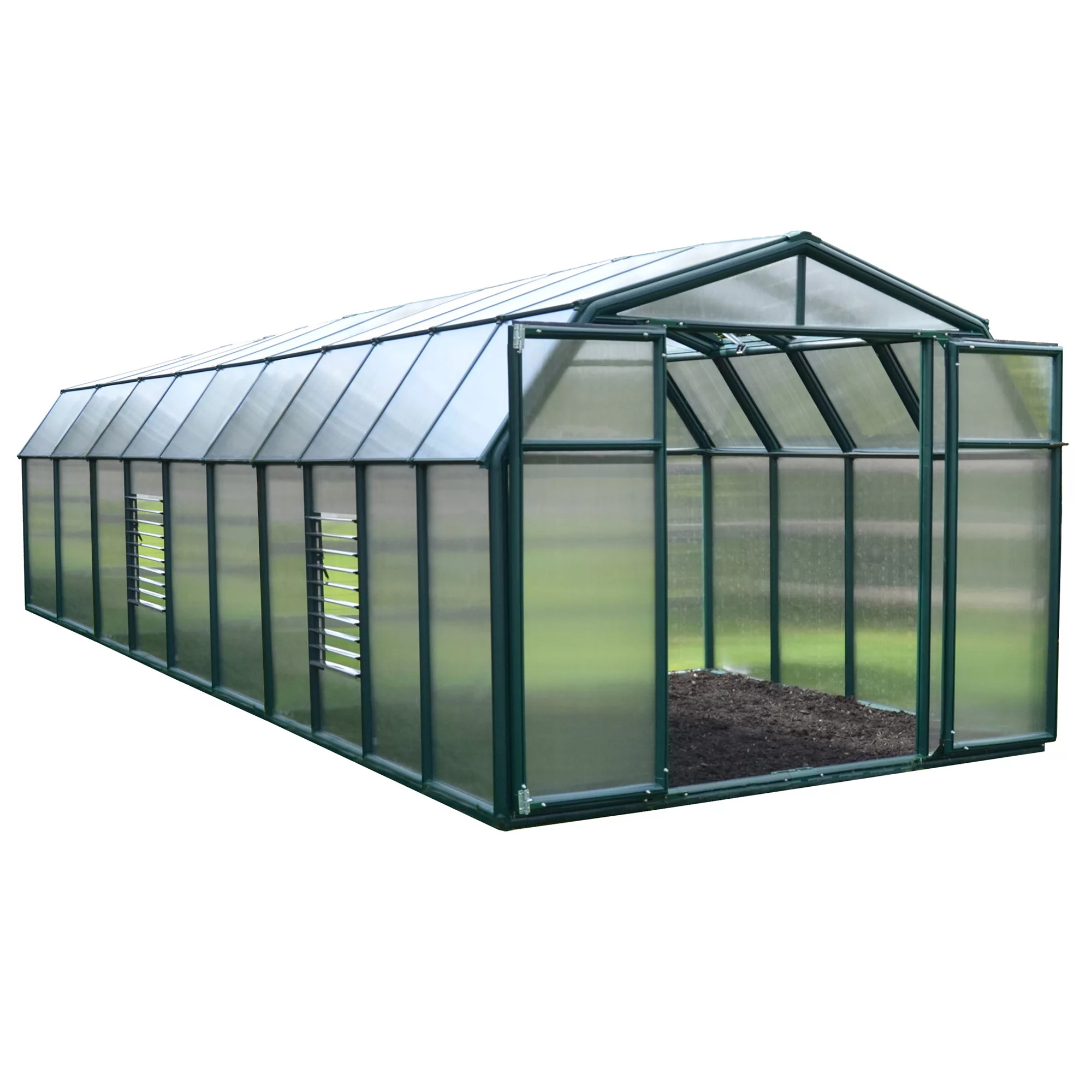 Palram - Canopia Hobby Gardner Green 8x20 Greenhouse 2 Palram - Canopia Hobby Gardner Green 8x20 Greenhouse - Image 2