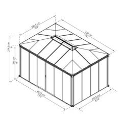 Palram - Canopia Ledro Grey Rectangular Gazebo, (W)4.3m (D)2.96m - Assembly Required 21 Palram - Canopia Ledro Grey Rectangular Gazebo, (W)4.3m (D)2.96m - Assembly Required -Hozelock Store palram canopia ledro grey rectangular gazebo w 4 3m d 2 96m assembly required7290108139648 01t bq