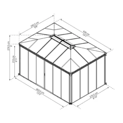 Palram - Canopia Ledro Grey Rectangular Gazebo, (W)4.3m (D)2.96m - Assembly Required 21 Palram - Canopia Ledro Grey Rectangular Gazebo, (W)4.3m (D)2.96m - Assembly Required -Hozelock Store palram canopia ledro grey rectangular gazebo w 4 3m d 2 96m assembly required7290108139648 01t bq scaled