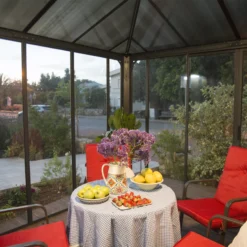 Palram - Canopia Ledro Grey Rectangular Gazebo, (W)4.3m (D)2.96m - Assembly Required 18 Palram - Canopia Ledro Grey Rectangular Gazebo, (W)4.3m (D)2.96m - Assembly Required -Hozelock Store palram canopia ledro grey rectangular gazebo w 4 3m d 2 96m assembly required7290108139648 03i bq