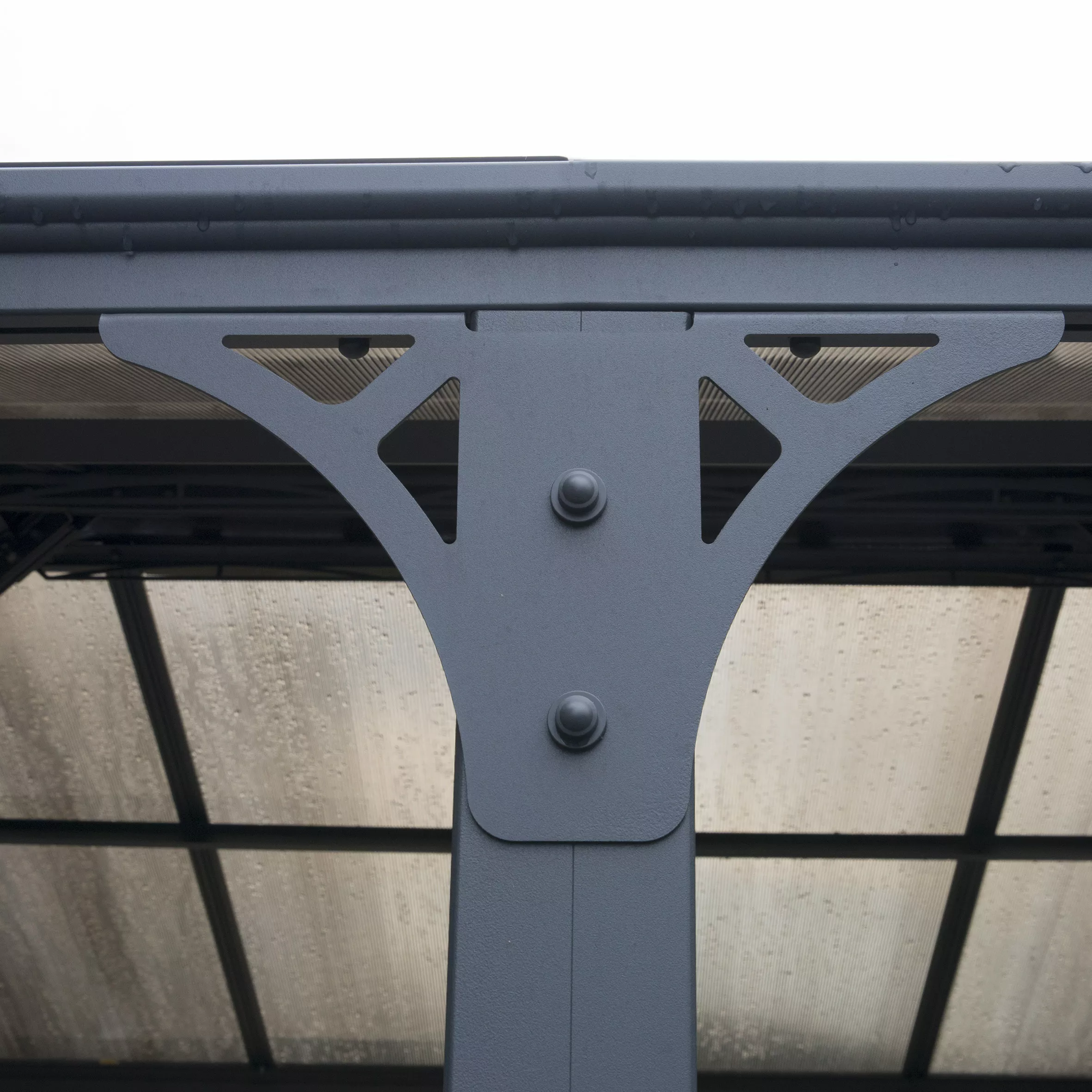 Palram - Canopia Martinique Grey Rectangular Gazebo, (W)4.3m (D)2.96m - Assembly Required 4 Palram - Canopia Martinique Grey Rectangular Gazebo, (W)4.3m (D)2.96m - Assembly Required - Image 4