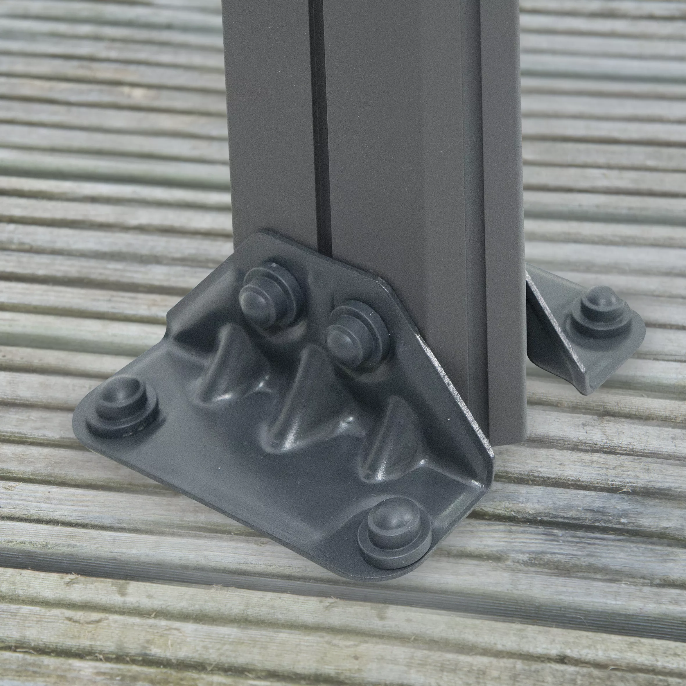 Palram - Canopia Monaco Grey Hexagonal Gazebo, (W)4.5m (D)3.9m - Assembly Required 5 Palram - Canopia Monaco Grey Hexagonal Gazebo, (W)4.5m (D)3.9m - Assembly Required - Image 5