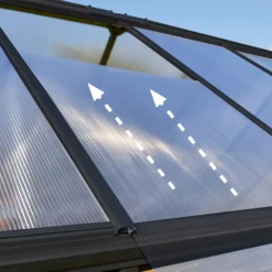 Palram - Canopia Mythos Grey 6X4 Greenhouse -Hozelock Store palram canopia mythos grey 6x4 greenhouse7290108601022 37c BQ