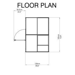 Palram - Canopia Mythos Silver 6x4 Greenhouse 18 Palram - Canopia Mythos Silver 6x4 Greenhouse -Hozelock Store palram canopia mythos silver 6x4 greenhouse7290103110901 02t bq