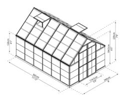 Palram - Canopia Octave Silver Greenhouse 27 Palram - Canopia Octave Silver Greenhouse -Hozelock Store palram canopia octave silver greenhouse7290103111472 01t scaled