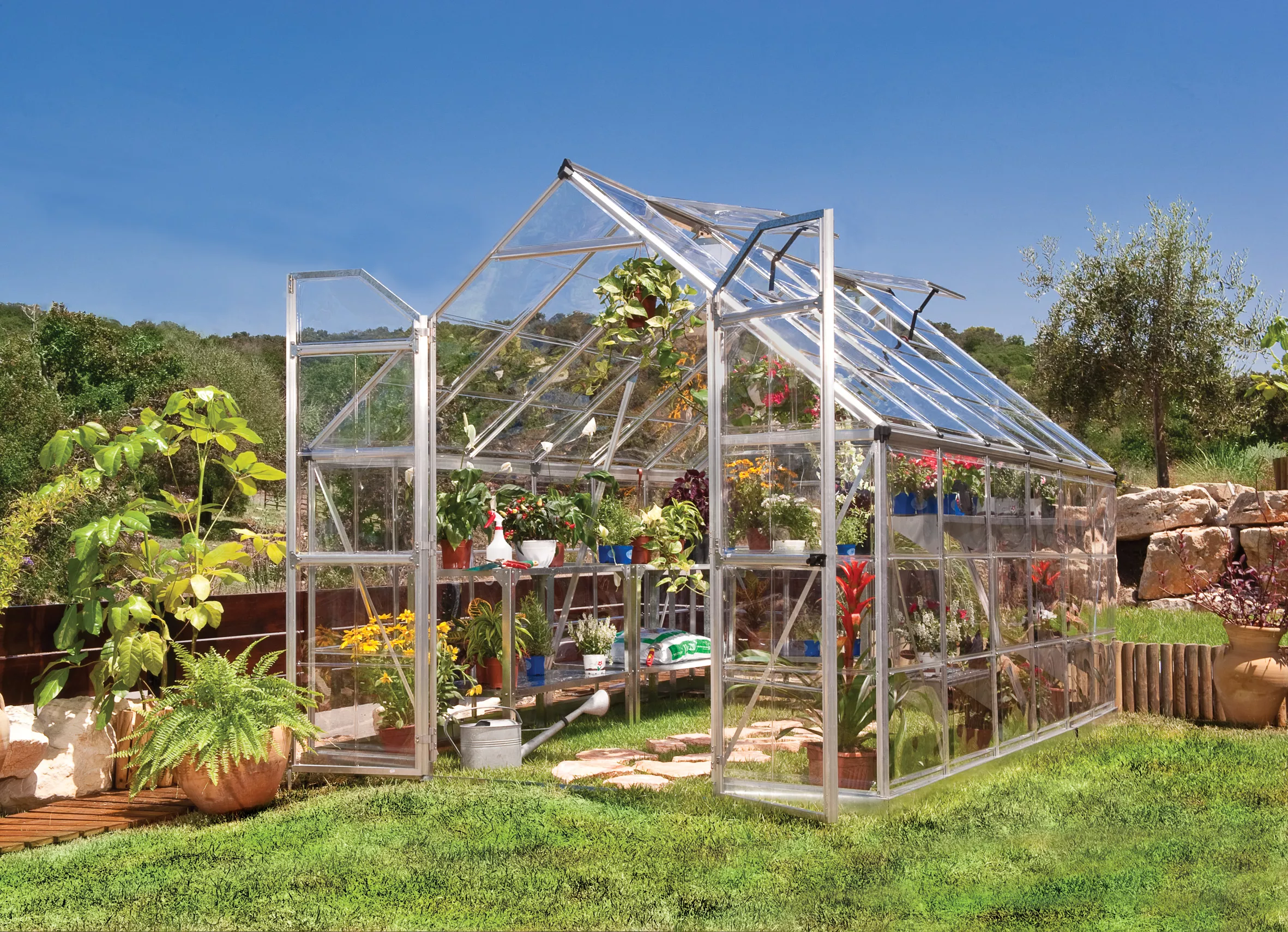 Palram - Canopia Octave Silver Greenhouse 11 Palram - Canopia Octave Silver Greenhouse - Image 11