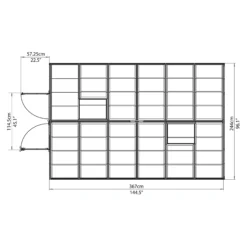 Palram - Canopia Octave Silver Greenhouse 18 Palram - Canopia Octave Silver Greenhouse -Hozelock Store palram canopia octave silver greenhouse7290103111472 19bq