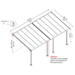 Palram - Canopia Olympia Grey Non-retractable Awning, (L)6.19m (H)3.05m (W)2.95m 15 Palram - Canopia Olympia Grey Non-retractable Awning, (L)6.19m (H)3.05m (W)2.95m -Hozelock Store palram canopia olympia grey non retractable awning l 6 19m h 3 05m w 2 95m7290108134315 01t bq