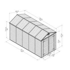 Palram - Canopia Skylight 6x12 Apex Dark Grey Plastic Shed With Floor -Hozelock Store palram canopia skylight 6x12 apex dark grey plastic shed with floor7290103123697 01t BQ scaled