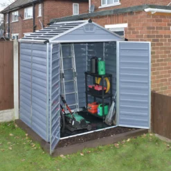 Palram - Canopia Skylight 6x5 Apex Dark Grey Plastic Shed With Floor 7 Palram - Canopia Skylight 6x5 Apex Dark Grey Plastic Shed With Floor -Hozelock Store palram canopia skylight 6x5 apex dark grey plastic shed with floor7290103123482 02i BQ