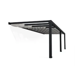 Palram - Canopia Stockholm Grey Non-retractable Awning, (L)8.05m (H)3.24m (W)3.41m -Hozelock Store palram canopia stockholm grey non retractable awning l 8 05m h 3 24m w 3 41m7290108602555 02c bq scaled