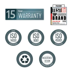 Palram - Canopia Yukon With Floor 11x13.1 Apex Dark Grey Plastic Shed With Floor -Hozelock Store palram canopia yukon with floor 11x13 1 apex dark grey plastic shed with floor7290108137316 03t BQ