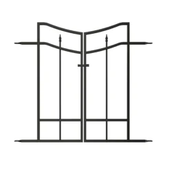 Panacea Steel Arched Finials Gate, (H)0.82m (W)0.47m