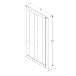 Pine Traditional Gate, (H)1.8m (W)0.92m 7 Pine Traditional Gate, (H)1.8m (W)0.92m -Hozelock Store pine traditional gate h 1 8m w 0 92m5013053157473 01t bq
