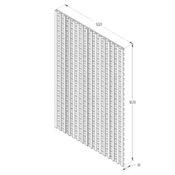 Pine Trellis Panel, Pack Of 5 (W)122cm X (H)183cm -Hozelock Store pine trellis panel pack of 5 w 122cm x h 183cm5013053173442 18bq