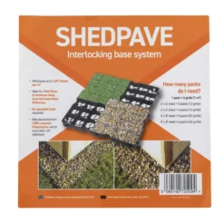 Plastic Interlocking Shed Base (W) 49cm X (L) 49cm , Pack Of 4 -Hozelock Store plastic interlocking shed base w 49cm x l 49cm pack of 45060192725094 01t bq