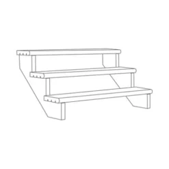 Richard Burbidge Redwood Deck Step (W)1066mm (T)40mm, Set Of 5 -Hozelock Store richard burbidge redwood deck step w 1066mm t 40mm set of 55000473080351 01t BQ